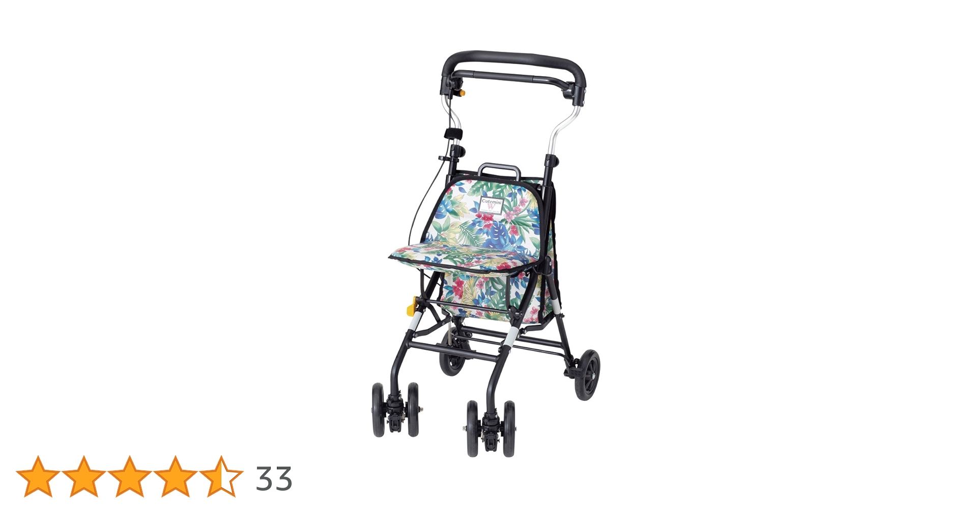 Amazon | ウィズワン キュートミニW (フラワー) シルバーカー