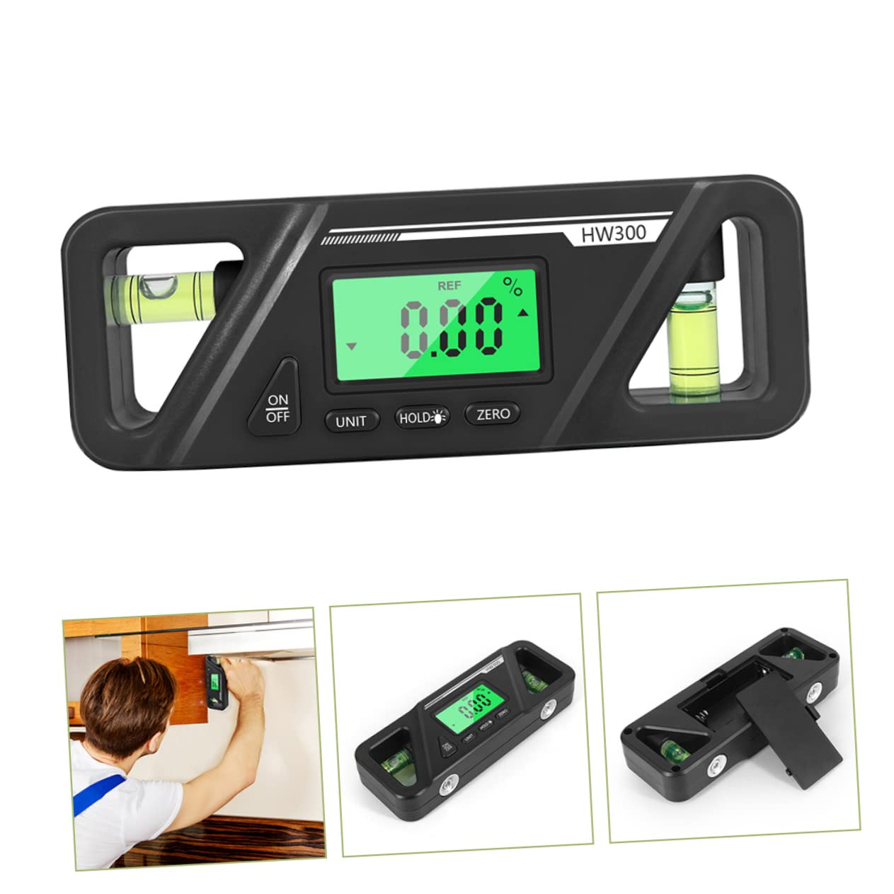 iplusmile 3pezzi Goniometro Digitale Con Livella Magnetica Strumento Di Misurazione Angolare Per Lavori Di Falegnameria e Installazione