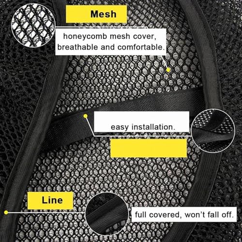 Funda de asiento para BMW G310 GS con sistema de absorción de golpes y malla de ventilación 4