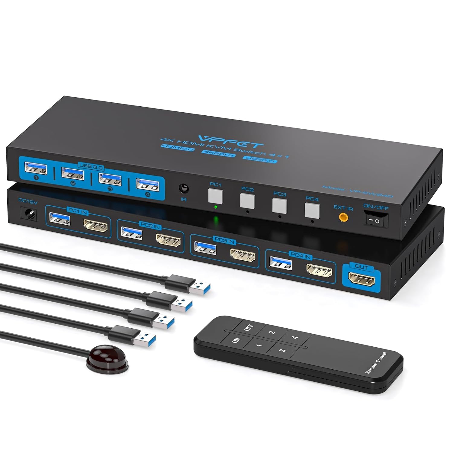 KVM Switch 4 PC