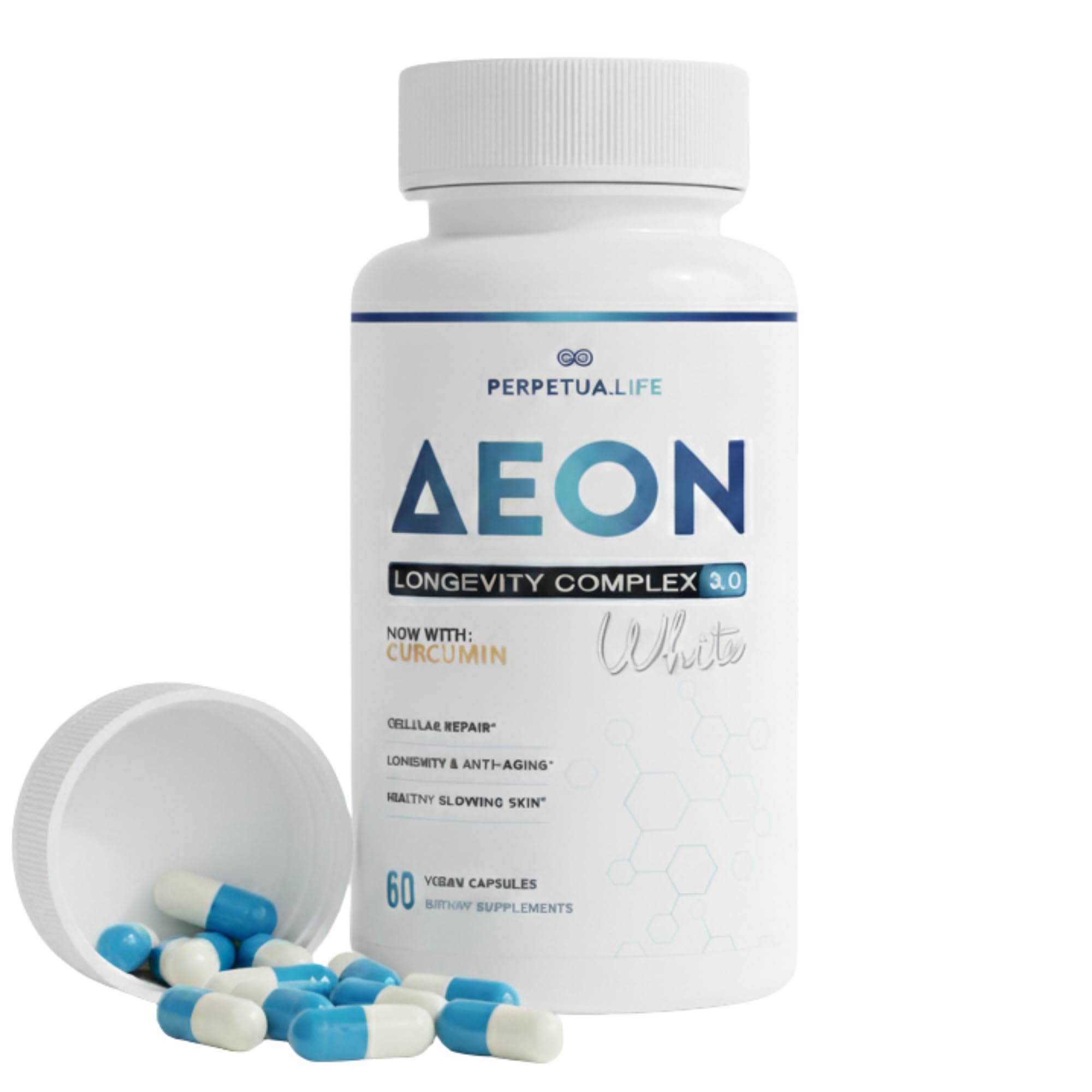 AEON Longevity Complex White Supplement, 60 Capsules
