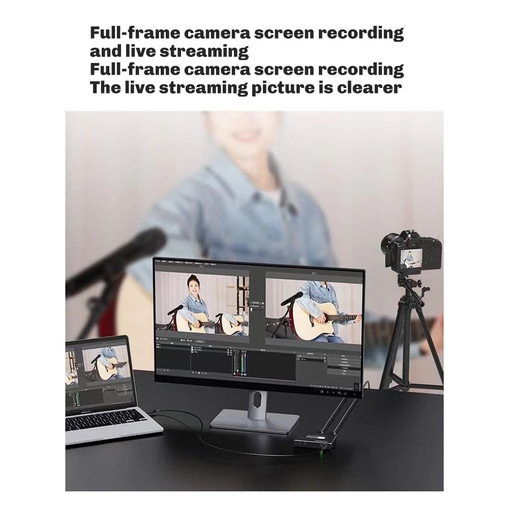 Tarjeta de Captura de Video Compatible con 4K 60 Fps 1080P 240 Fps, Omite HDCP, Cámara HDTV con Grabador de PC en USB 3.2