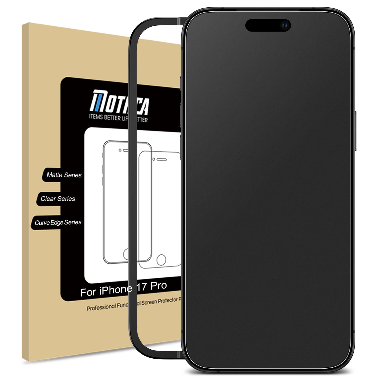Photo 1 of Mothca Matte Glass Screen Protector for iPhone 17 Pro (6.3")