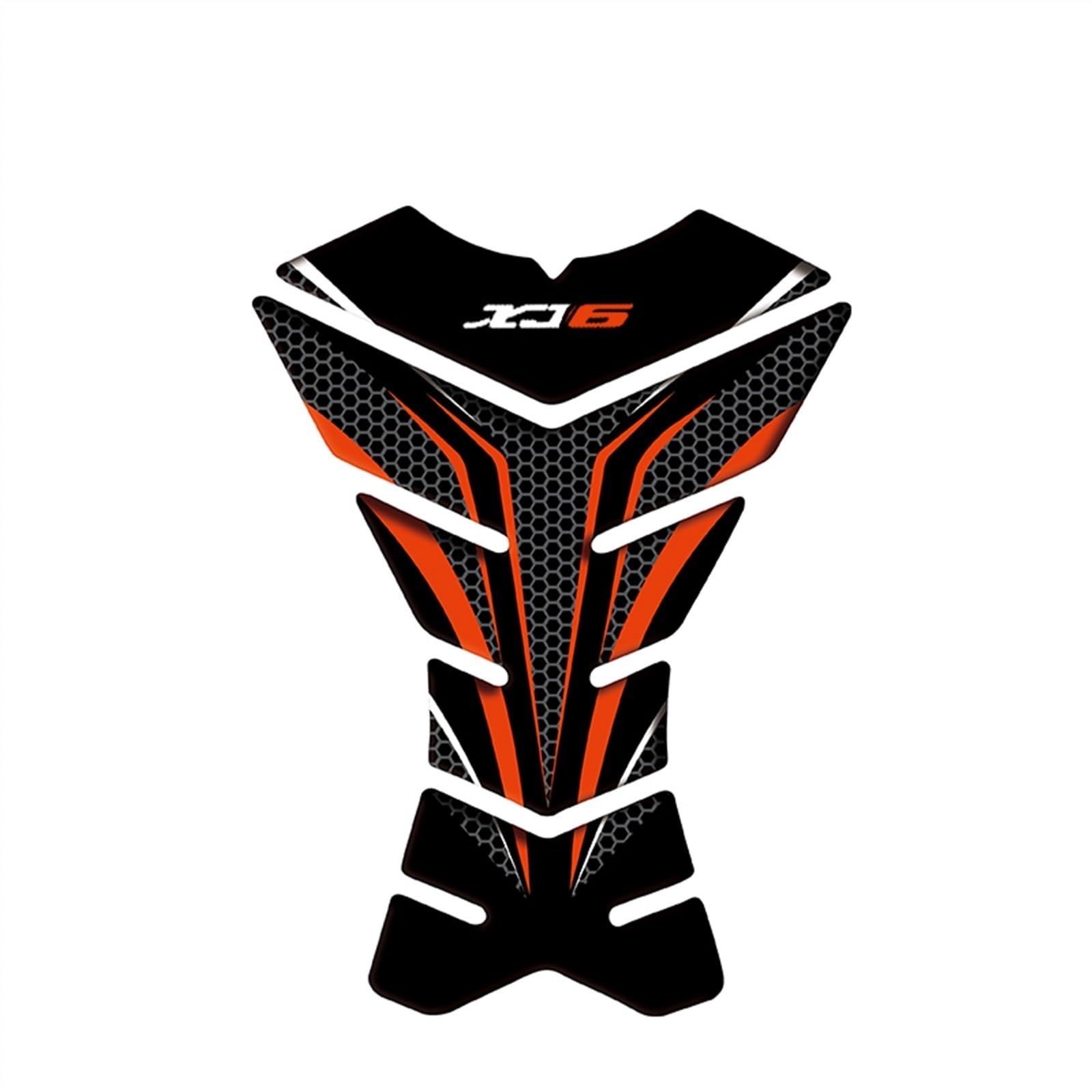 Motorcycle Tank Pad Racing Tankpad Sticker Fuel Fishbone Decals for Yamaha XJ6 Diversion Carbon-Look(Color14)