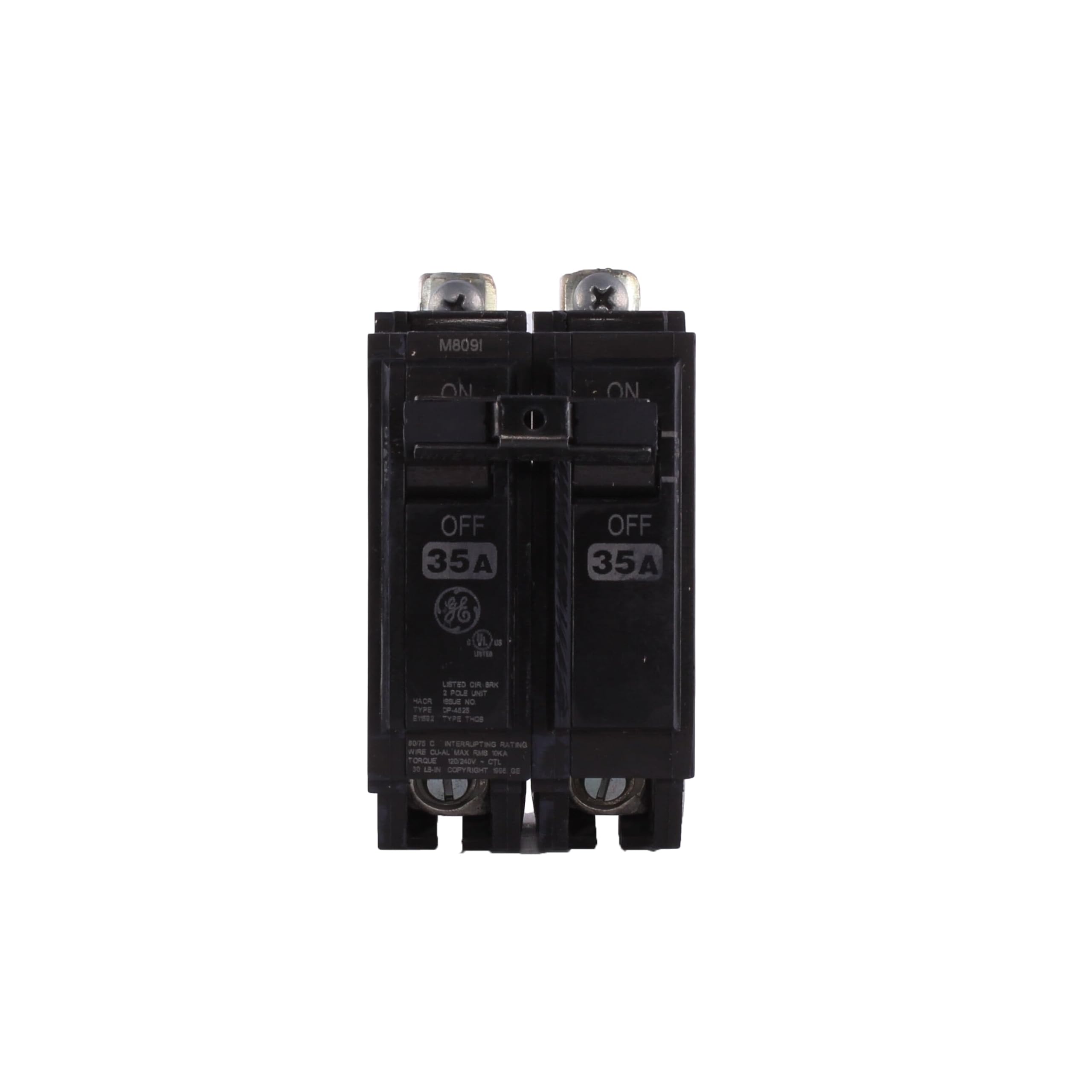 ABB TEY/Q-Line® THQB2135 2-Pole Miniature Circuit Breaker • 35A ABB TEY/Q-Line® THQB2135 2-Pole Miniature Circuit Breaker • 35A