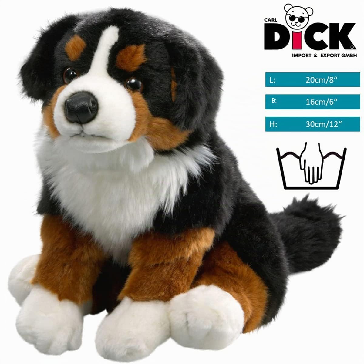 Carl Dick Berner Sennenhund sitzend, Hund, Plüschtier, Kuscheltier, ca. 30cm 1885001