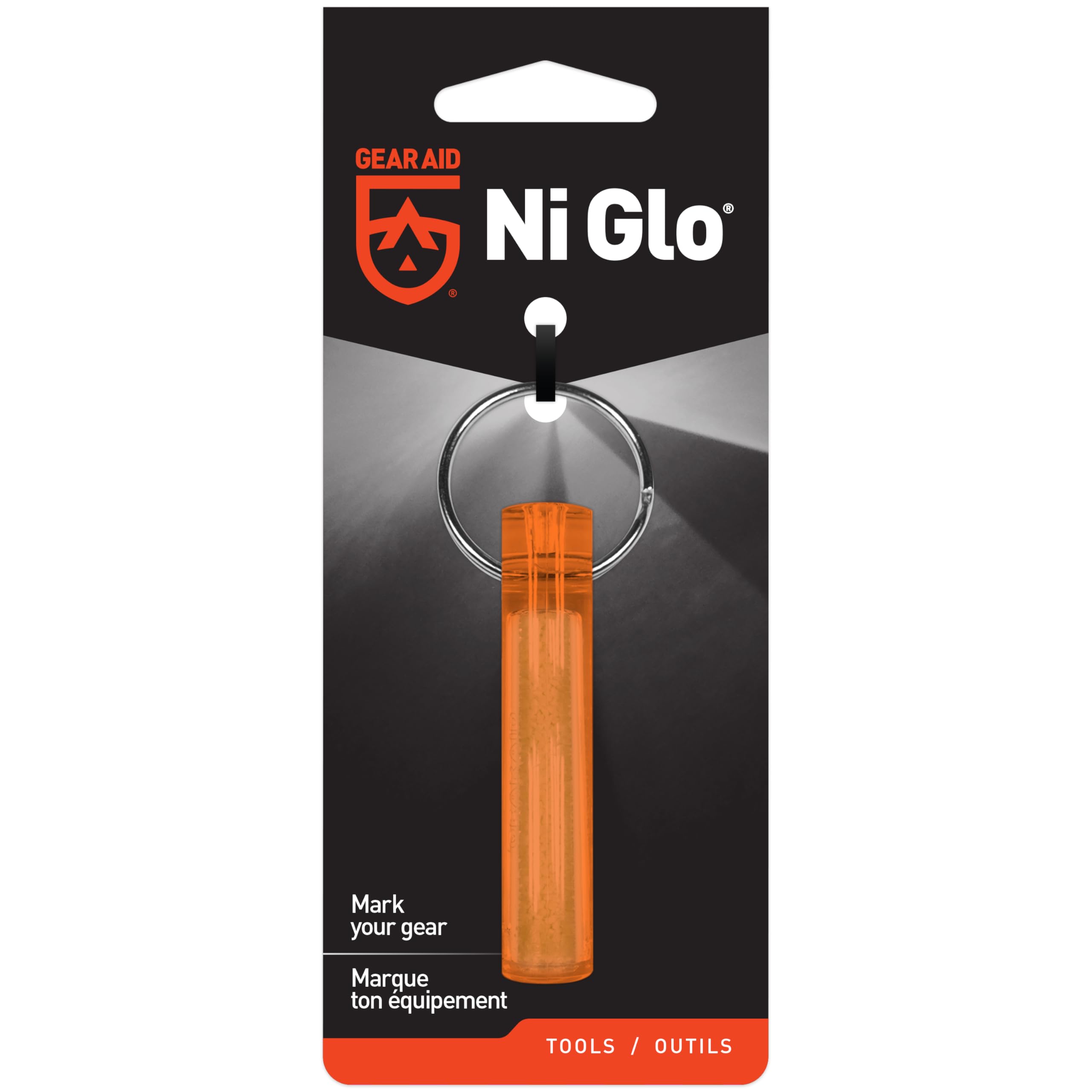 GEAR AID Ni Glo, 2 Glowing Keychain for Camping, SCUBA and Night Fishing