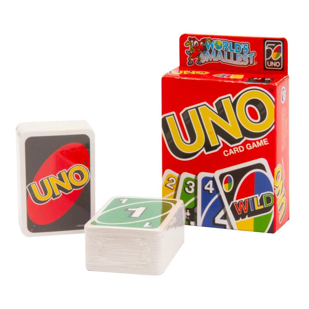 Giochi Preziosi World's Smallest - Uno Il Gioco Di Carte Più Conosciuto Piu' Piccolo Di Sempre Si Puo' Tenere Anche In Tasca, Si Gioca Come Nella Versione Originale, Per Bambini A Partire Dai 6 Anni