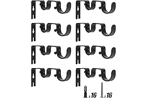 Double Curtain Rod Adjustable Bracket for 1" and 5/8" Rod