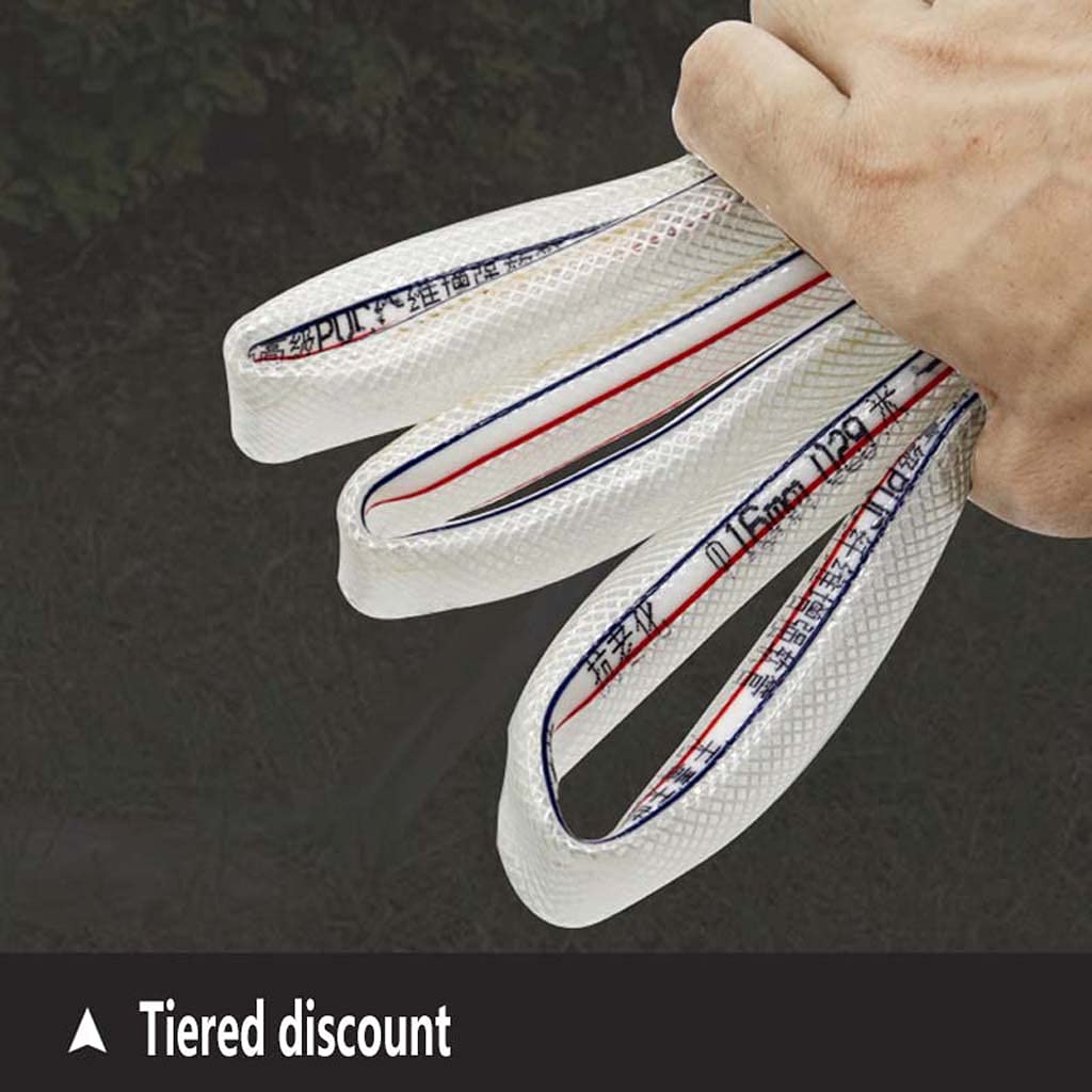 Tube en PVC Transparent de 5/8 ", 16 mm ID x 20 mm OD Tuyau d'eau Flexible Tuyau d'étang pour Aquarium Tuyau de mazout en Plastique, Tuyau d'air Durable Transparent