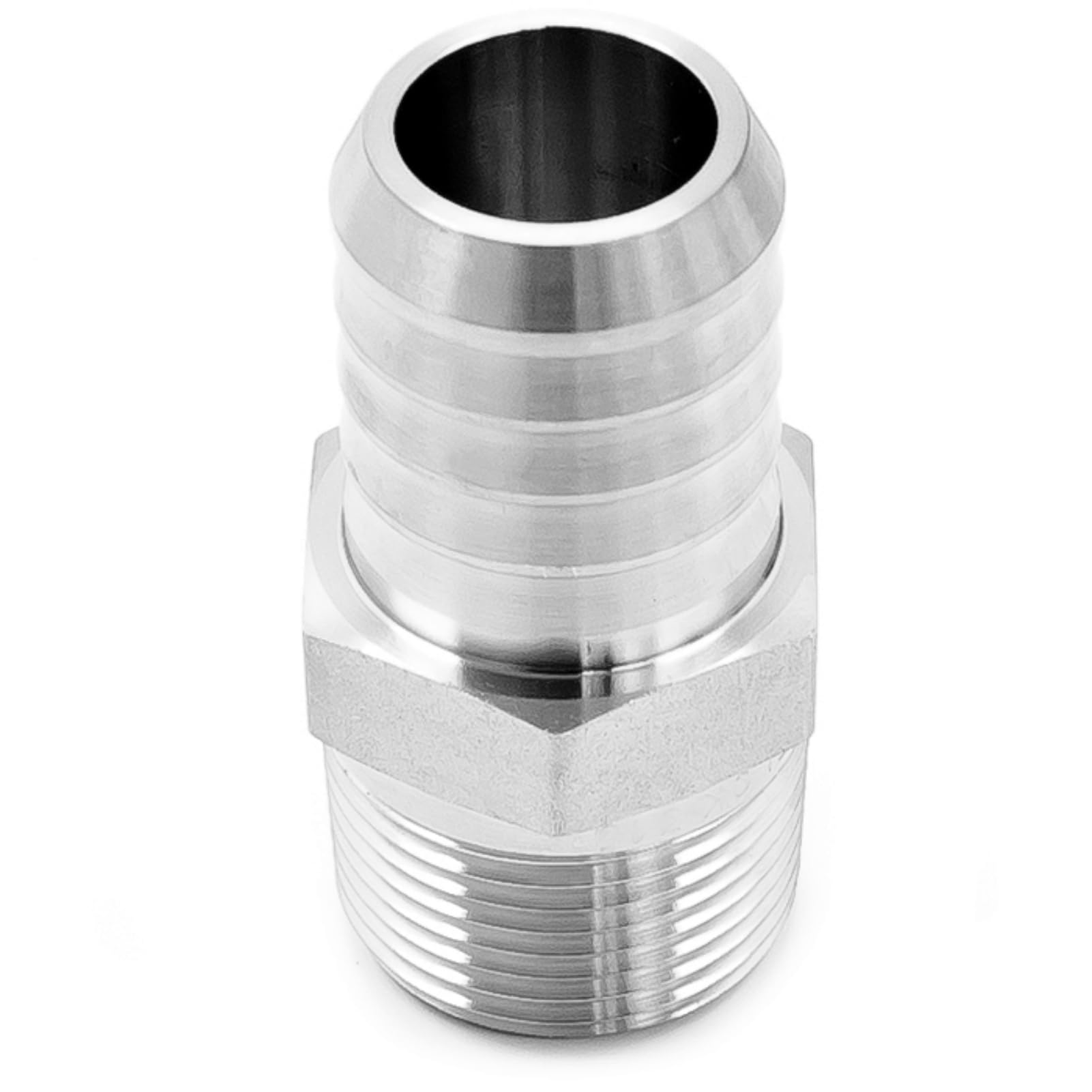 4 szt. Krócca do węża ze stali nierdzewnej 304 na męski adapter NPT — prosta złączka próżniowa do połączeń węży gumowych(3/4inch Male NPT-1/2inch Hose)