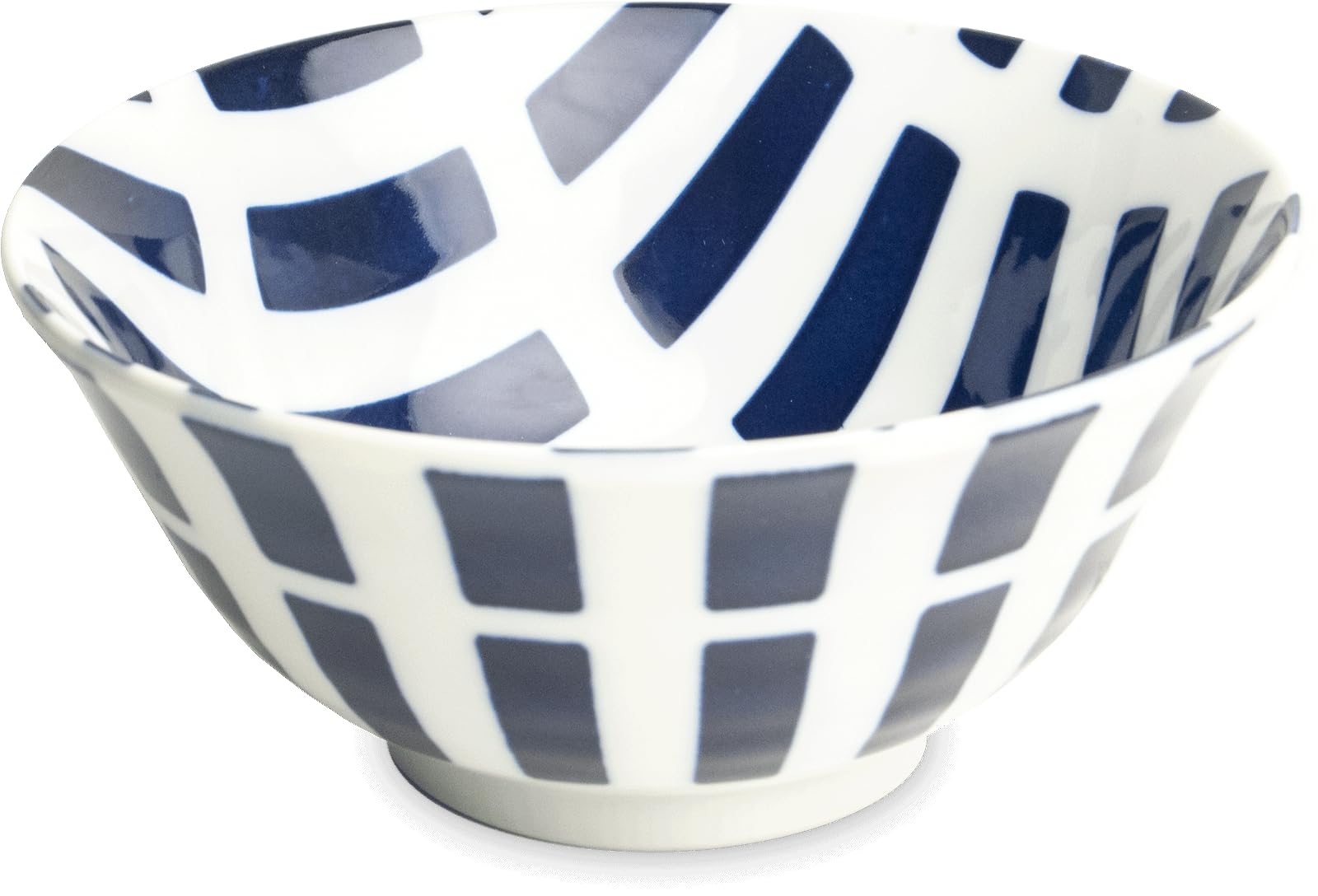 Japan-Bowls AsiATICA - Lot de 5 bols à ramen en porcelaine de 15 cm - Bols asiatiques de qualité supérieure pour riz, pâtes, tapas, udon, céréales - Set de bols à soupe avec designs japonais (Seigaiha