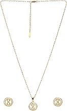 Sheux jewellery set (Stainless Steel) for girls and women- stylish pendant set with earrings (6 MONTHS WARRANTY), stylish & timeless jewellery for women- premium and high-quality material