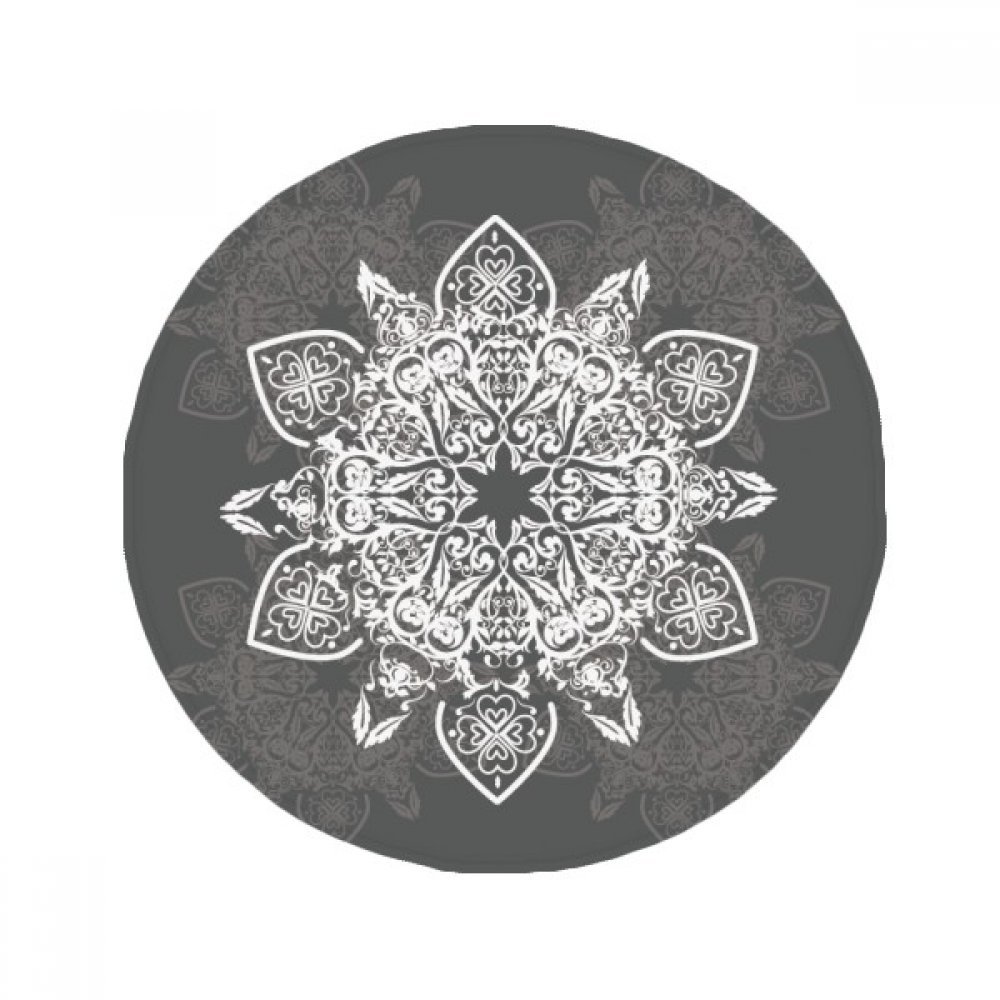 Tapis de sol rond en polyester filé haute densité DIYthinker