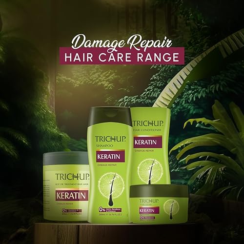 Miniatura 8 de Trichup Kit de queratina | Champú, acondicionador y crema para el cabello | 7.05 onzas líquidas cada uno | Para el cuidado del cabello