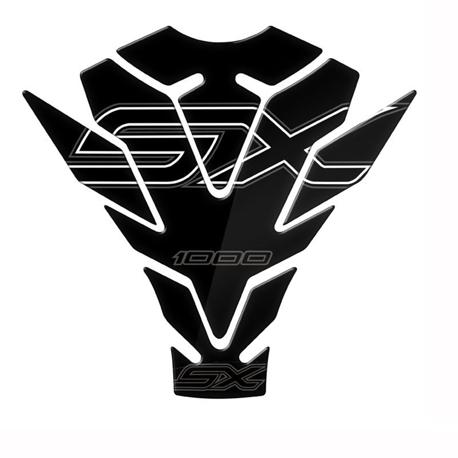 Decal Protection Motorcycle Protector Anti Slip Tank Pad Side Traction Sticker for Kawasaki Z1000SX Z1000 SX 2017 2018(Black 1)