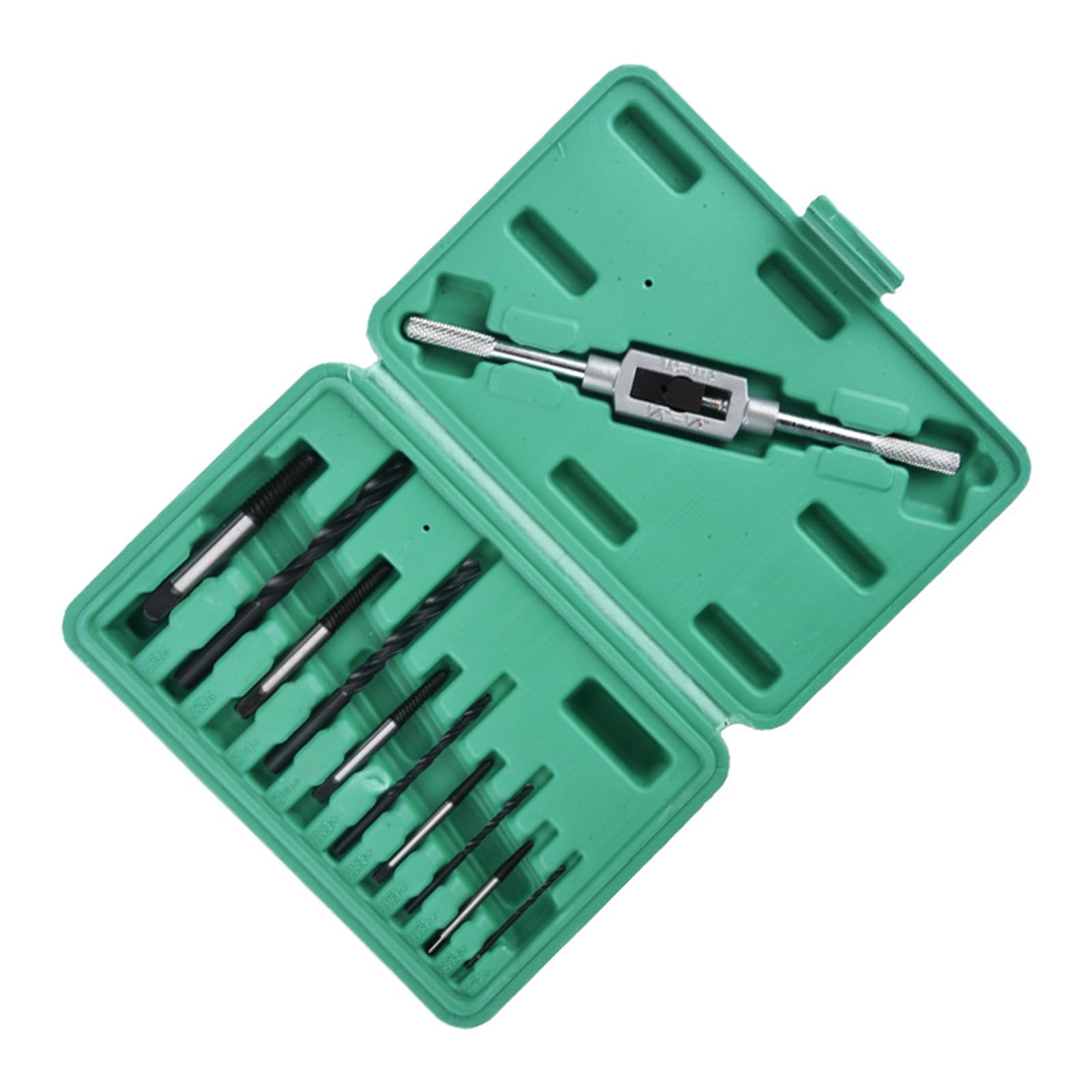 11Pcs Screw Extractor Set Damaged Screws Remover with Box Twist Drill Bit
