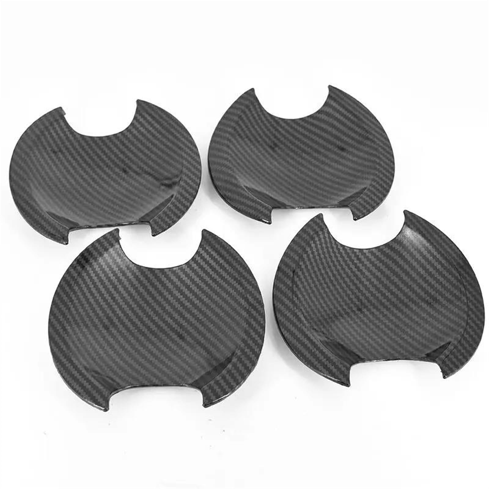Kjhopy A Carbon Fiber Chrome Car Door Handle Bowl Cover Trim Sticker Styling Ccessories For Toyot For Camry Xv50 2012-2017 Exterior Door Handle(A)