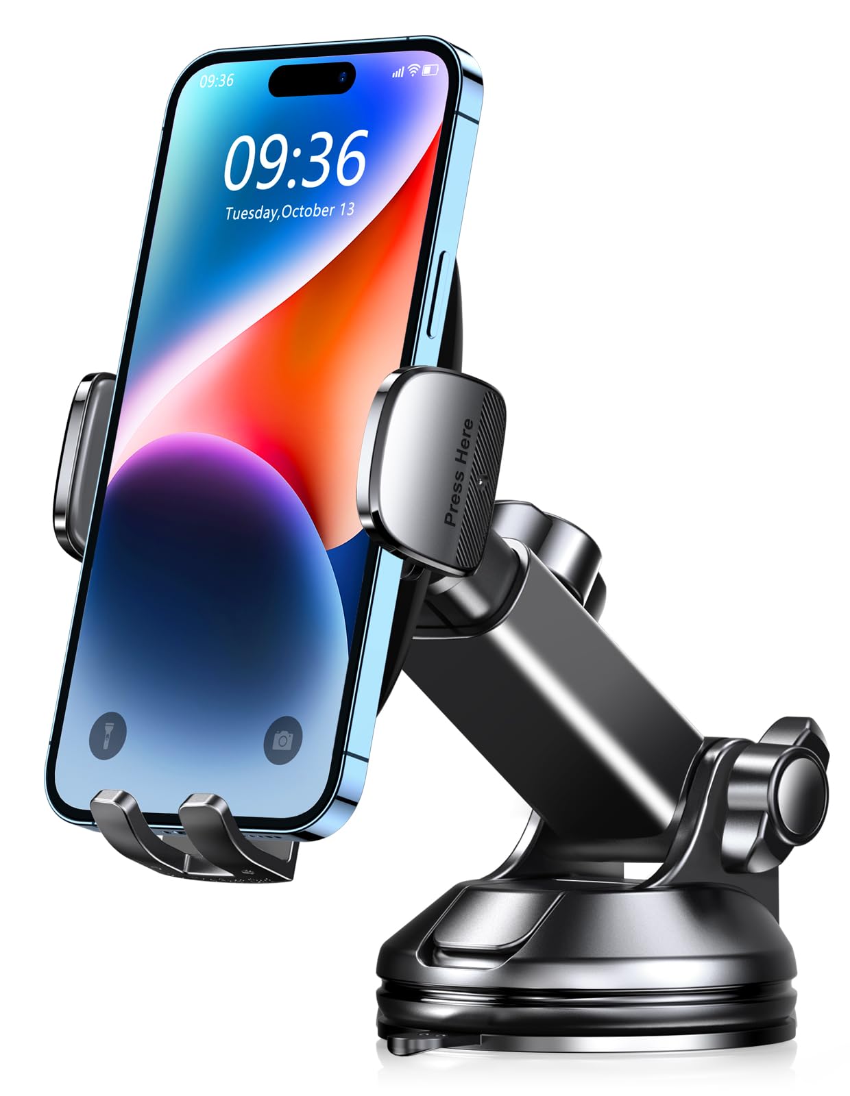 CIRYCASE Porta Cellulare Auto, 2026 [Aspirazione Ultra Potente] Supporto Telefono Auto, 360° Rotazione Porta Telefono Cruscotto/Parabrezza Accessori Impugnature Cellulari Universale Smartphone 4-7"