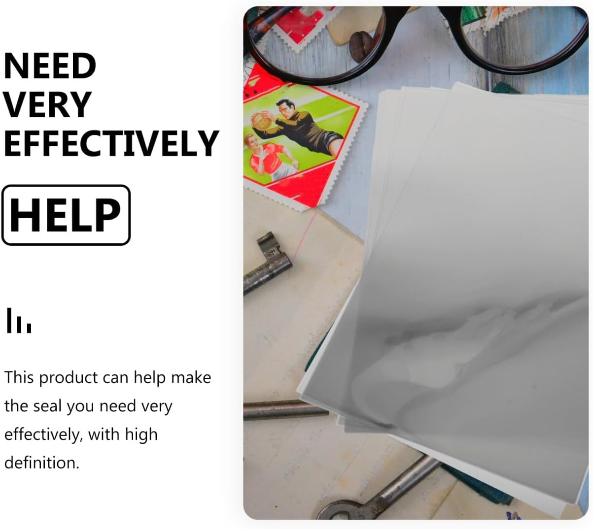 Cabilock High Transparency Exposure Film A4 Size for Light Sensitive Stamps 100 Pieces Practical Stamp Material High Clarity for DIY Crafts and Professional Use