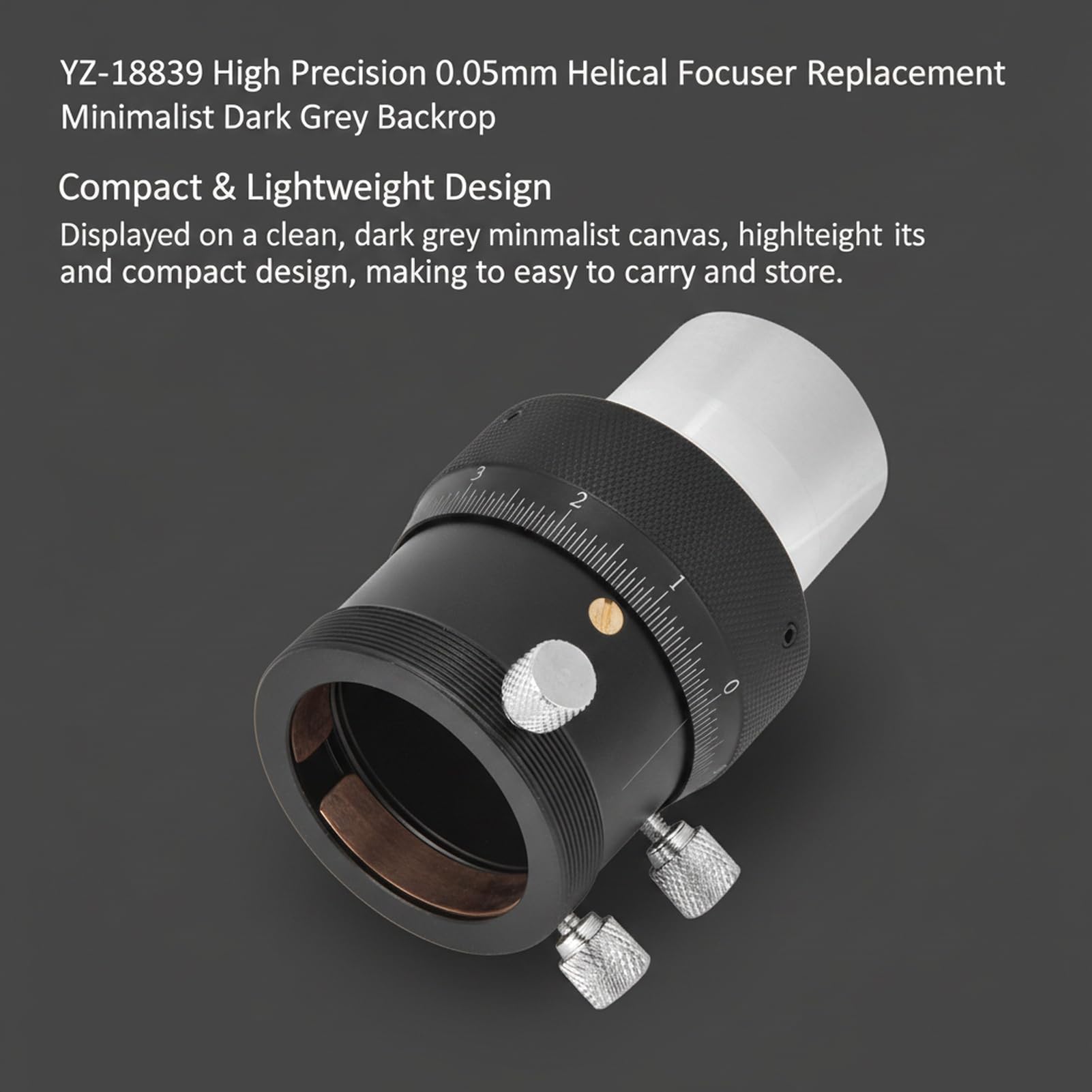 SUTISVITA Haute précision de Mise au Point de focalisation, focalisation hélicoïdale de 1,25 Pouce avec Construction en Alliage en Aluminium et Course de Mise au Point de 10 mm