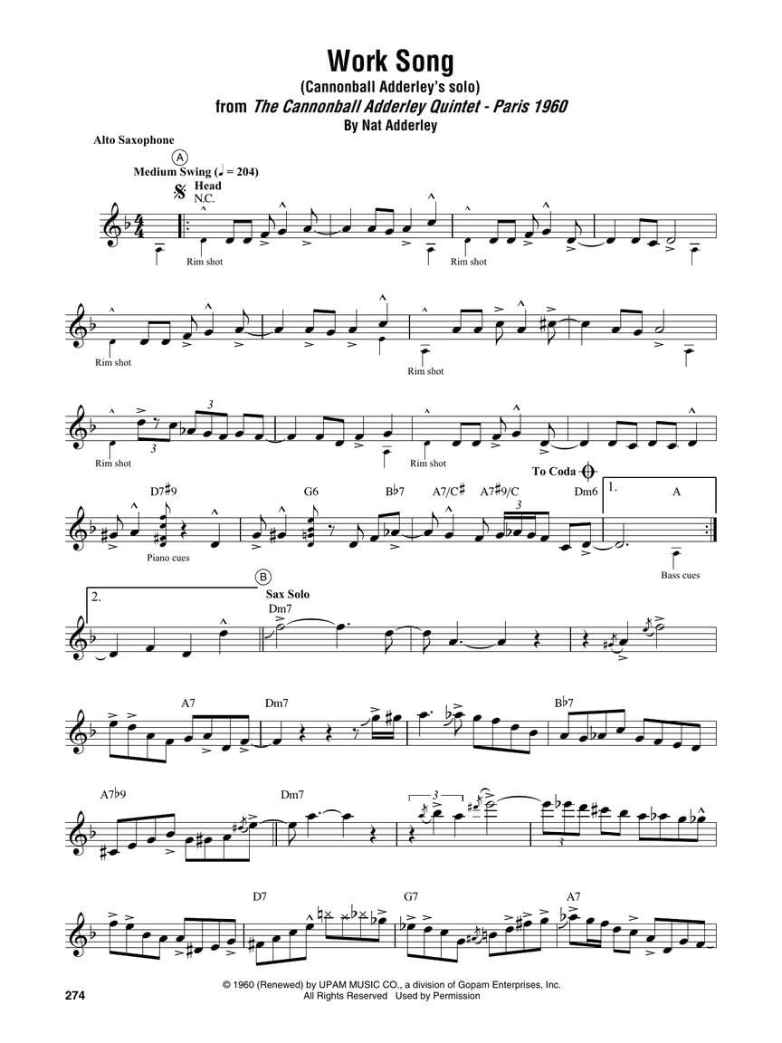 Saxophone Omnibook for E-Flat Instruments: Transcribed Exactly from Artist Recorded Solos