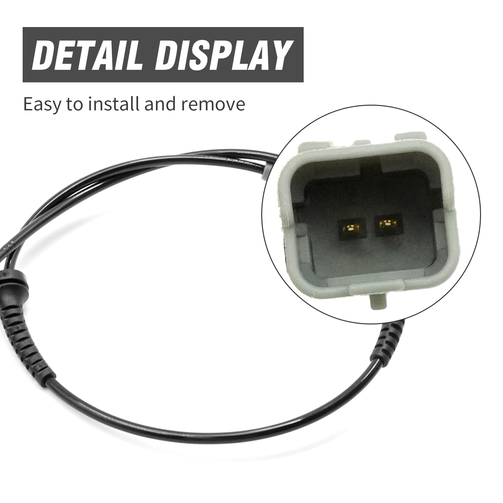Sensore di velocità della ruota anteriore sinistro destro, 2 pezzi, 4545F5, ABS, ricambio per Citroen C4 DS4 DS5, ricambio per Peugeot 307, 308, 3008, 5008, sostituisce 9665386780