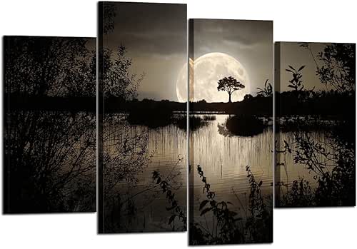 KREATIVE ARTS - 4 Pieces Canvas Prints Wall Art Big