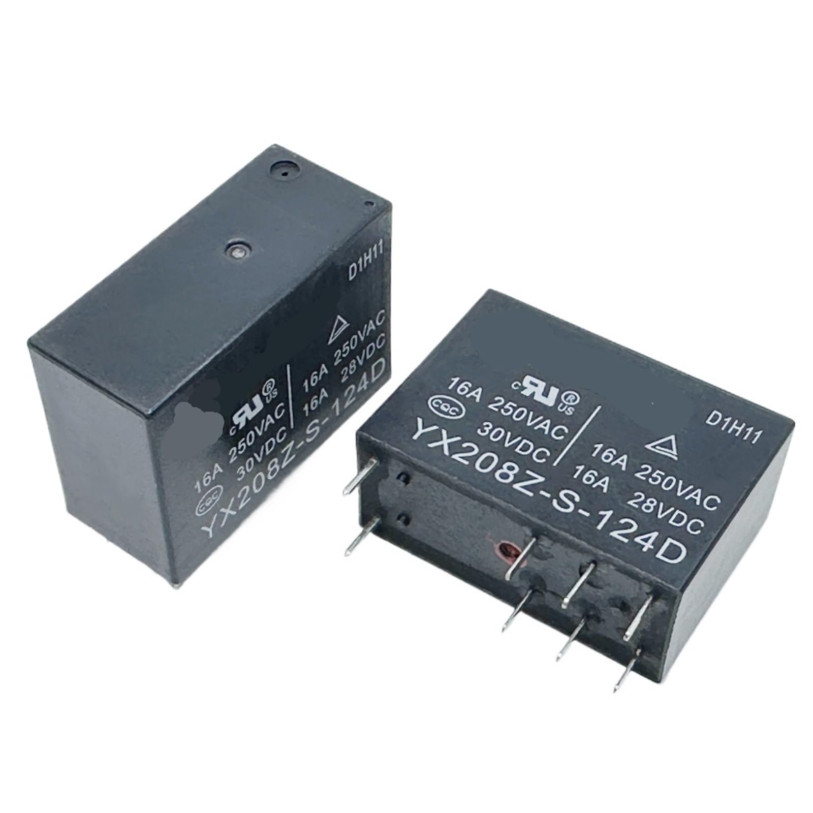 Relé electromecánico 8pins YX208Z-S-124D de alta resistencia