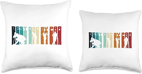 Miniatura 3 de Retro Shirt As Golf Best Dad by Par Gifts Throw Pillow, 16x16, Multicolor