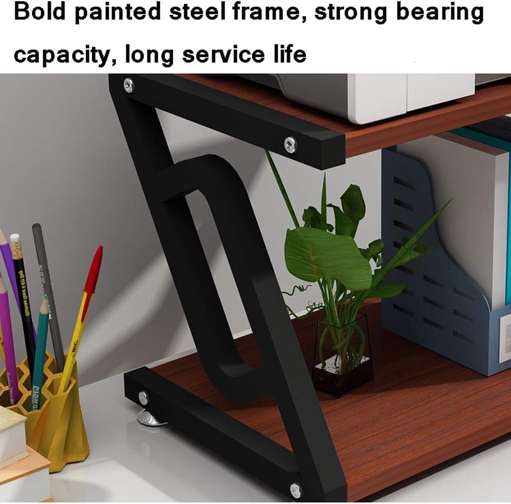 Tavolo Per Stampante Supporto Per Stampante In Legno Scaffale Per Stampante Creativo Scaffale Doppio Multifunzione Scaffale Per Copia Moderno Per Casa E Ufficio Supporto Per Stampante(A,45*28*32cm)