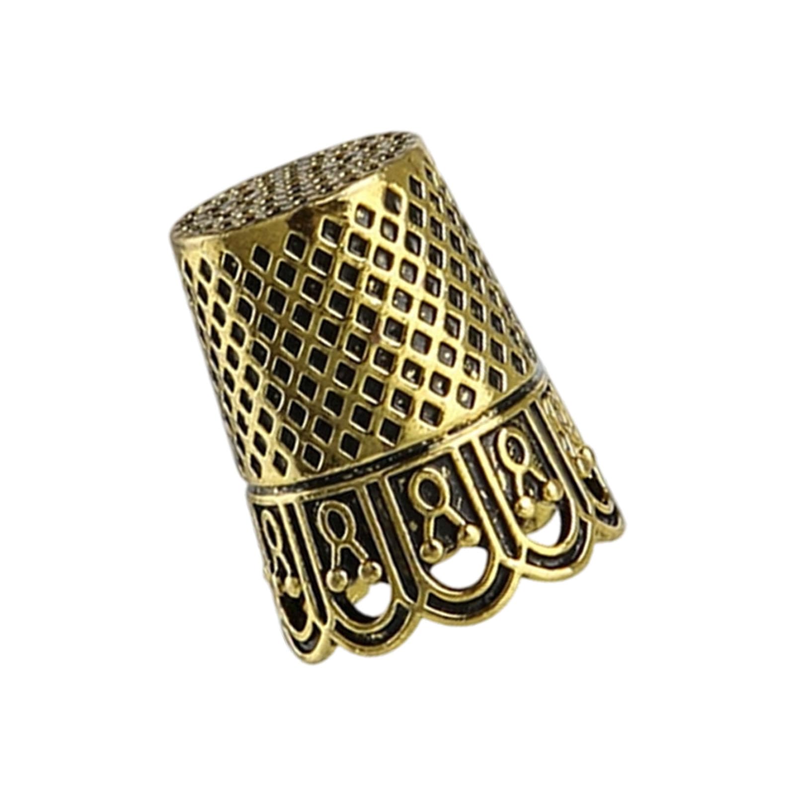 Mekalero Alloy Thimble Awl and Needle Container Essential Sewing Equipment Professional Dressmaking Equipment