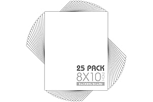 Mat Board Center 8x10 White Backing Boards