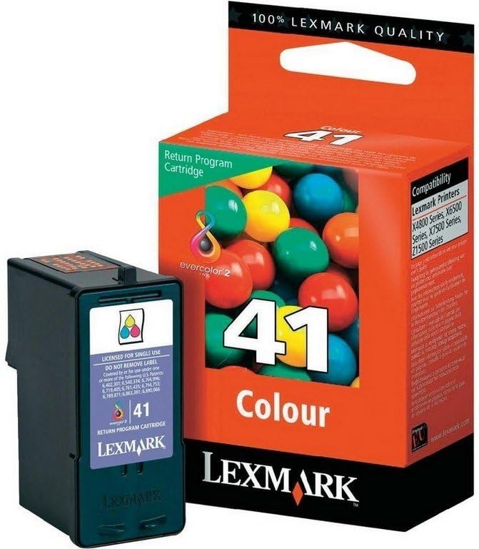 Lexmark 18Y0141 (41) Color Print Cartridge, Tri-Color, in Retail Packaging