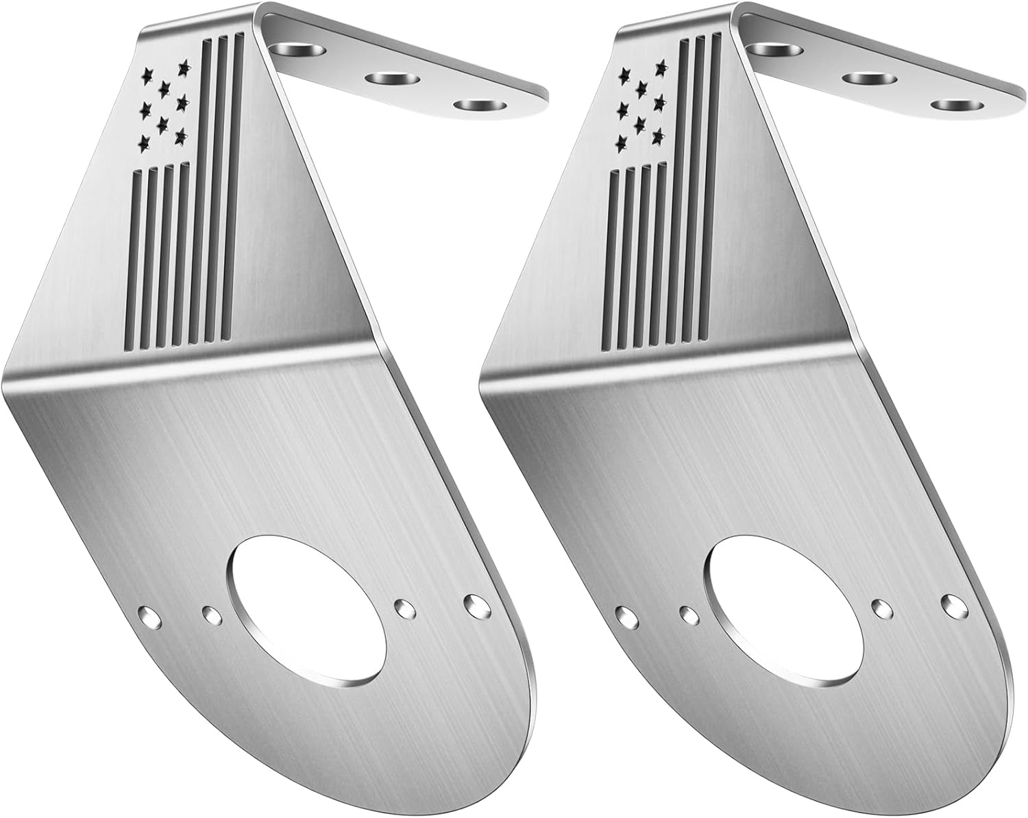 HOCHO Watermelon Light Bracket, Watermelon Mirror Turn Signal Bracket, Stainless Steel Turn Signal Light Mounting Plate-2 Pcs Mounting Plate Holder Only