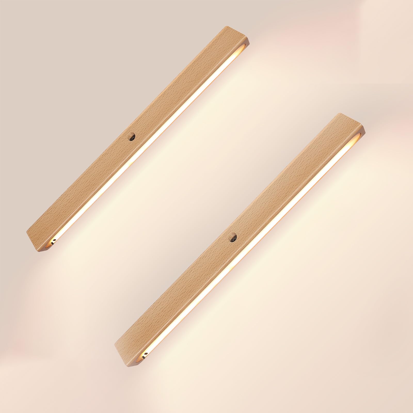 Lámpara de pared inalámbrica para interior con luz cálida de dormitorio y sensor USB 7