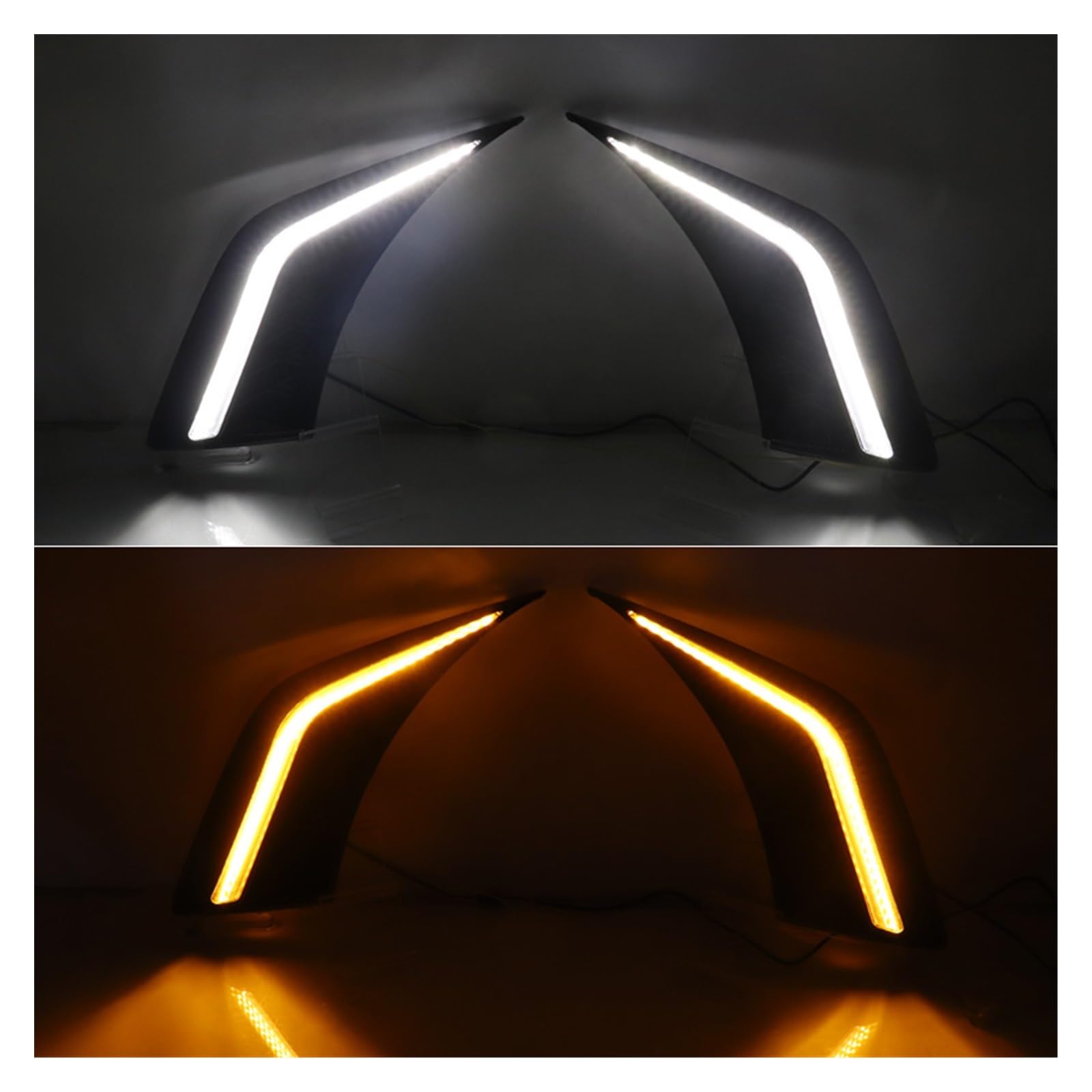 OGRAFF Blocchi luci antinebbia Fari Diurni A LED Per Auto Per ES 2018-2021 2022 Indicatori Di Direzione Gialli Fari Diurni Lampada Di Guida Automatica