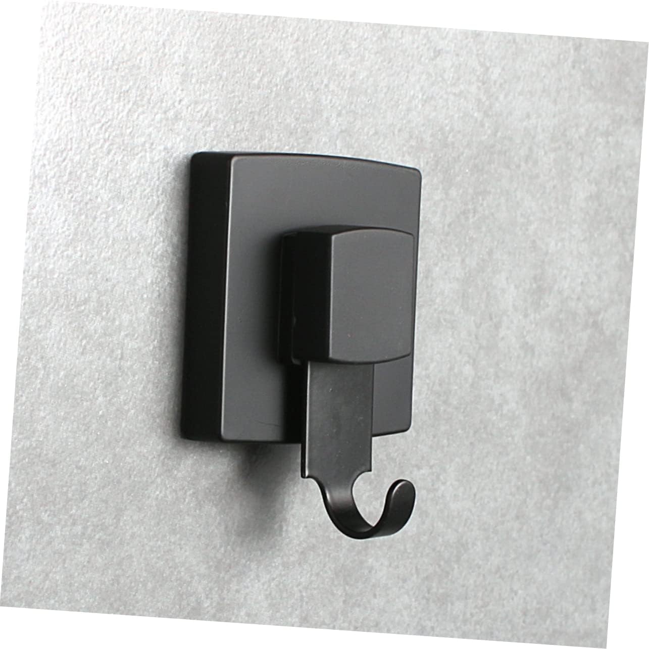 STOBOK 3pcs Non-Punching Household Hook Traceless Wall Hanging Hook for Towels Keys and Clothing Strong Vacuum for Bathroom and Kitchen Black