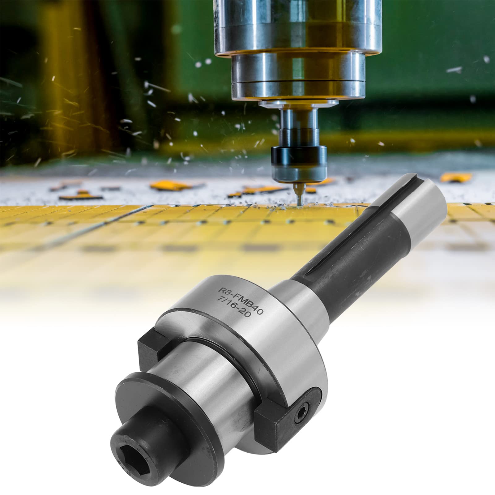 Adaptador de Eje de Molino de Concha, Alta Precisión R8 FMB40