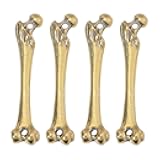 CHGCRAFT Antique Brass Bone Pendants 2 Holes Bone Charms Keychains for DIY Bracelet Necklace Earrings Jewelry Making