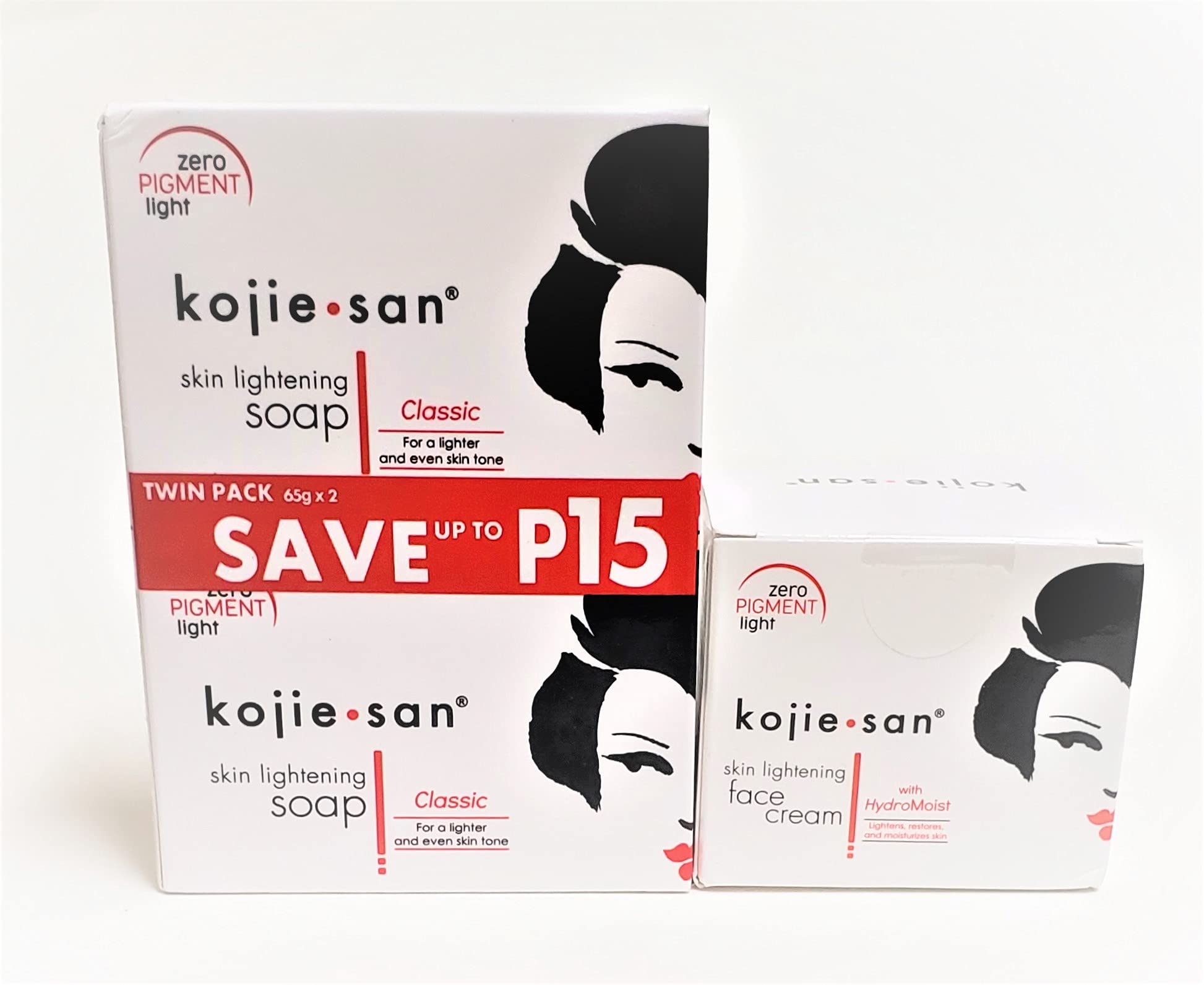 Original Kojie San Face Beauty Soap Bar , 65 gram x 2 & Kojie San Face