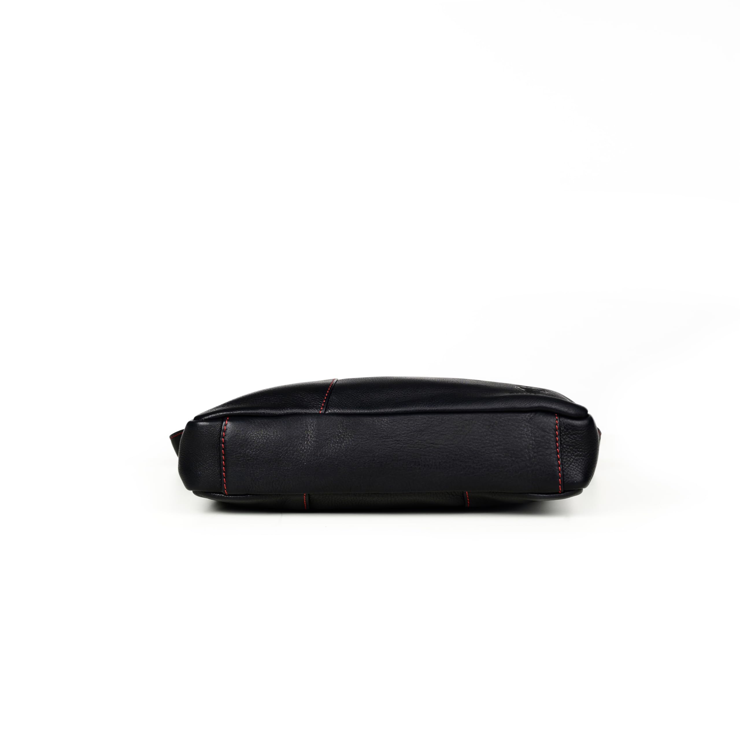 GERMANUS Umhängetasche Crossbodybag Schultertasche Handtasche Toni aus Leder für Herren und Damen, unisex, schwarz