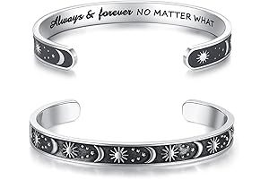 Thanksgiving Promise Engraved Stainless Steel Cuff Bracelet