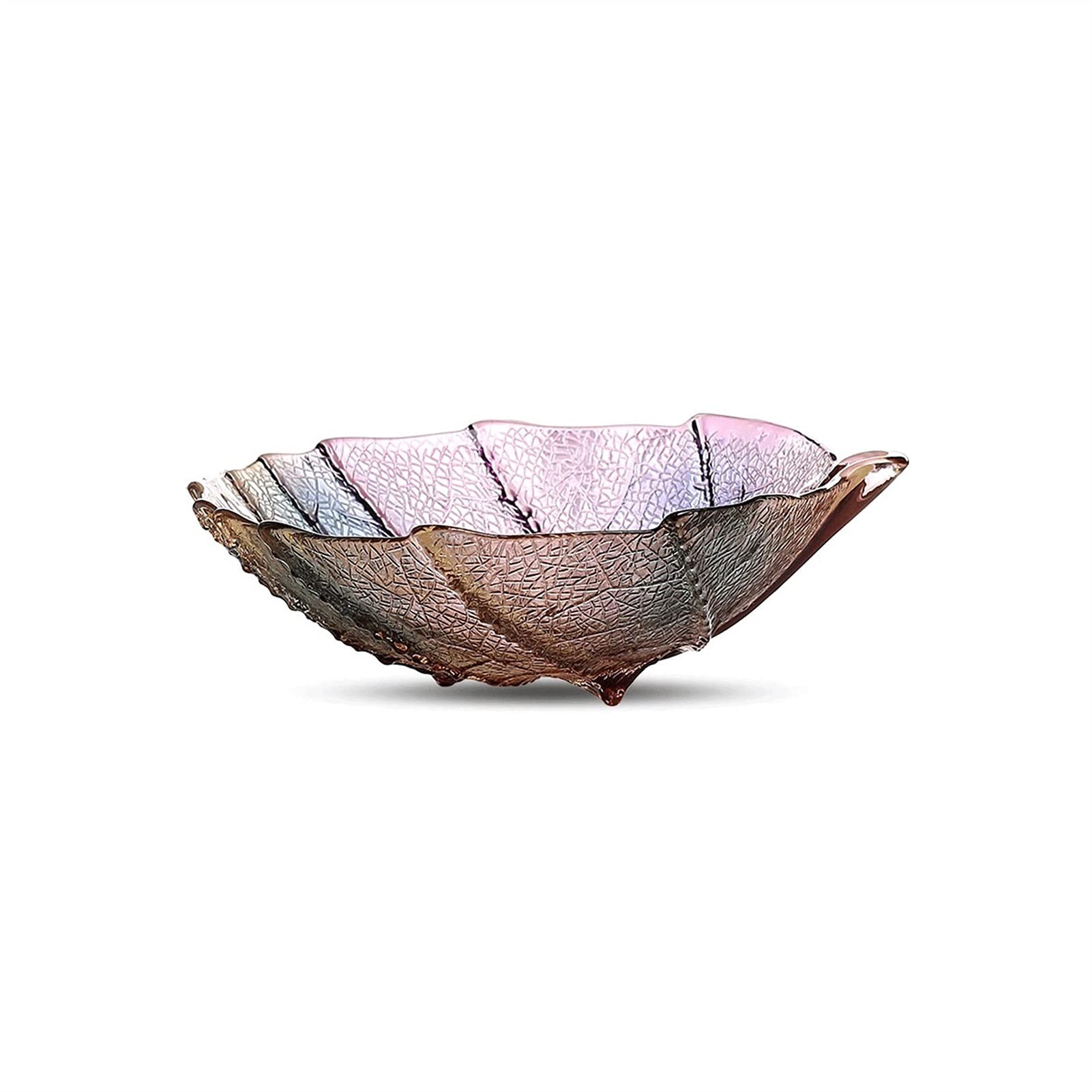 IROEJT Fruit Holder Crystal Glass Fruit Tray, Creative Dessert Decorative Bowls Fruits Plates Kitchen Dinning Table Fruit Bowl，36 * 34 * 12cm