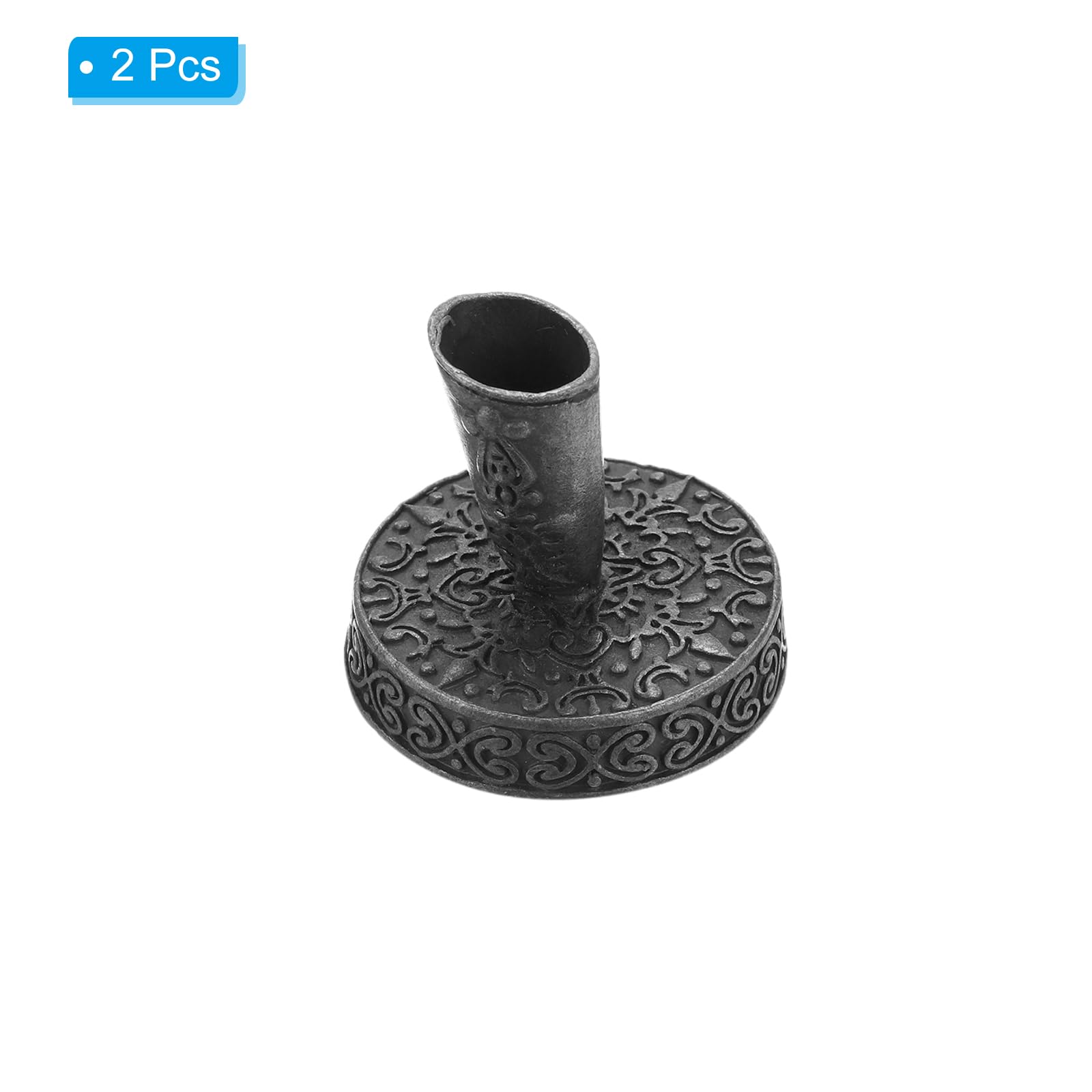 PATIKIL 2 Pieces Vintage Round Metal Pen Holder - Image 3