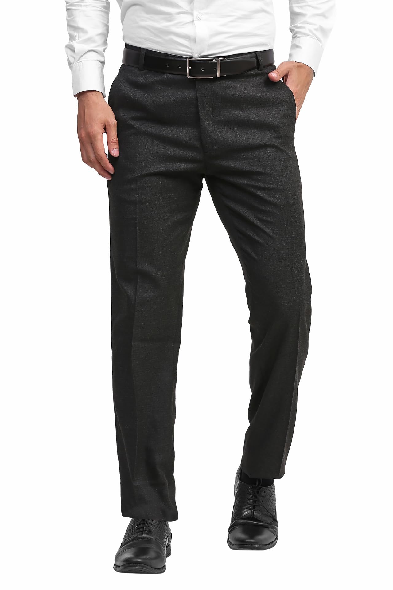 Premium Men's Formal Trouser Plain Pant | Cotton Slim Fit Trouser | Regular & Stylish Fit Men's Wear | Pants for Party, Office, Regular Fit-image-26