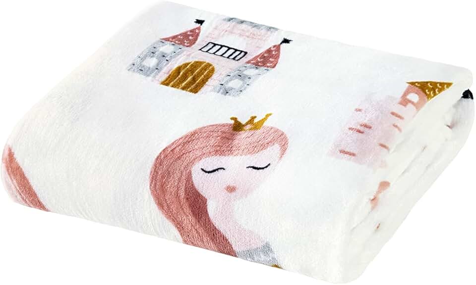 Manta Coberta Bouti Kids 2,20m x 1,50m Infantil Menino e Menina Quentinha Confortável Estampada Cobertor (Little Princess)