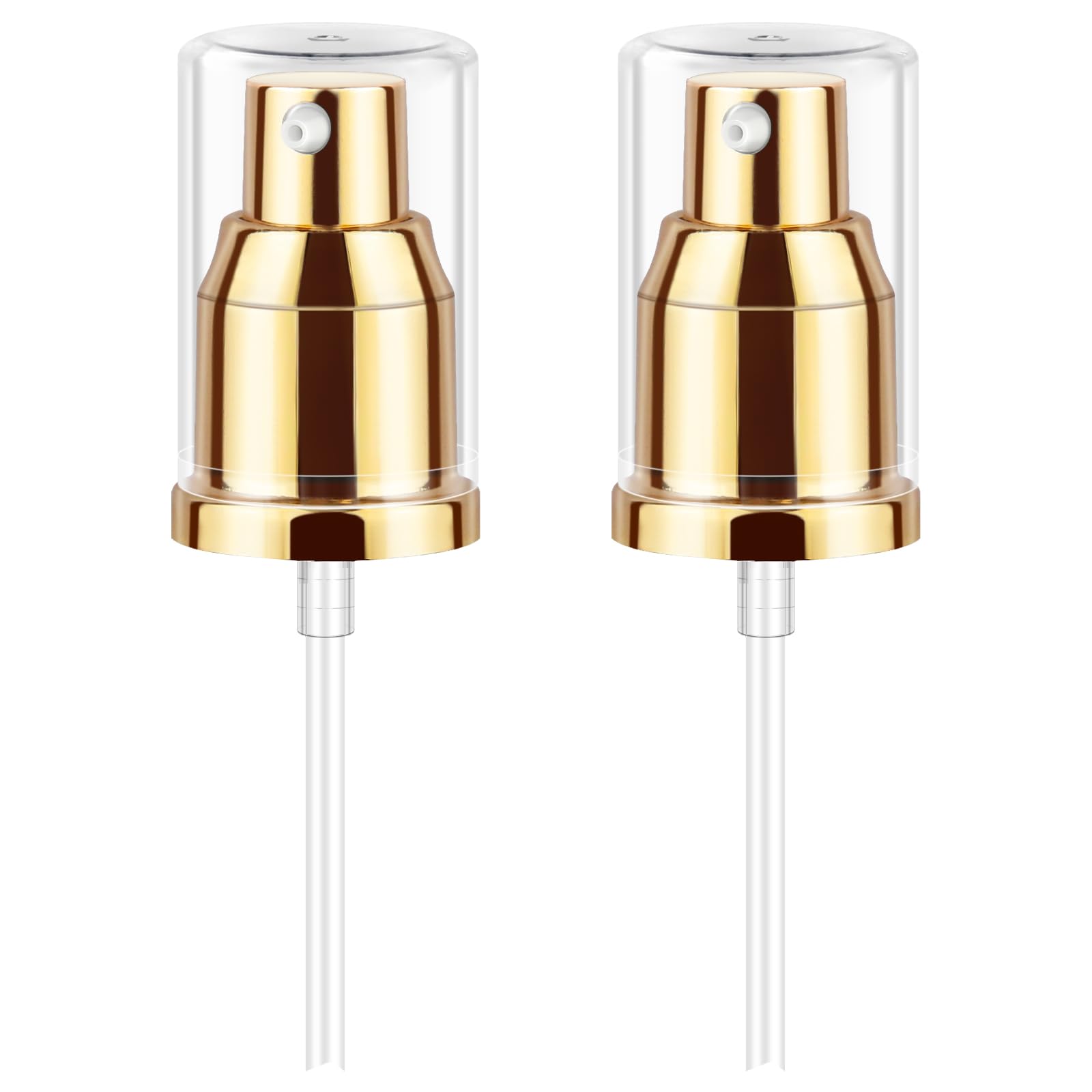 Poeland 2 Pack Foundation Pump, Makeup Pump Compatible with Estee Lauder Double Wear Foundation (Gold)