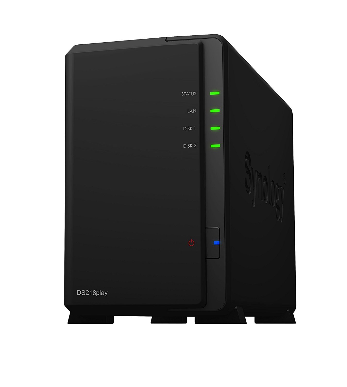 Synology DS218 NAS 2 Baies Avec 2x2TB IronWolf - Stockage Réseau Pour Bureau Et Particulier