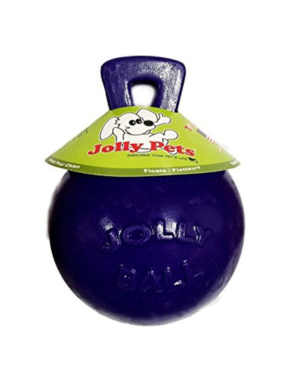 Tug-N-Toss Ball Color: Purple, Size: 8" H x 6" W x 6" D
